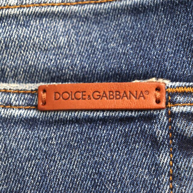 美品◇DOLCE&GABBANA ドルチェ&ガッバーナ レザーパッチ付き 16