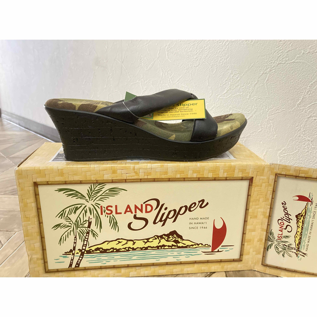 ISLAND SLIPPER(アイランドスリッパ)の【美品】ISLAND SLIPPERサンダル レディース レディースの靴/シューズ(サンダル)の商品写真