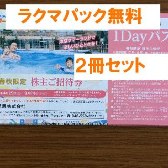 最新★東京都競馬 株主優待 ２冊セット★禁煙保管優待券/割引券