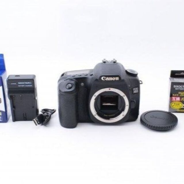 美品 CANON EOS 30D デジタル新品充電器 新品バッテリー付 C086 人気の