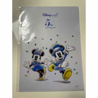 クリアファイル ディズニーストア 5周年 ミッキー ミニー(キャラクターグッズ)