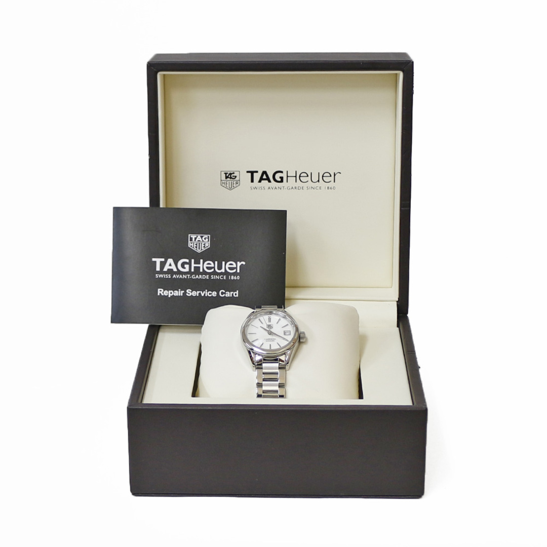 TAG Heuer(タグホイヤー)の【1年保証】タグホイヤー TAG HEUER カレラ 腕時計 ホワイトシェル ステンレススチール  中古 レディースのファッション小物(腕時計)の商品写真