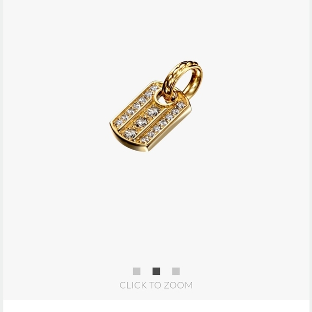 sjx DIAMOND TAG CHARM (S) お値引き対象外 1