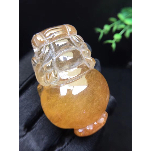 数量限定セール ⭐︎【天然】ゴールド 103.3g 貔貅 ルース クオーツ