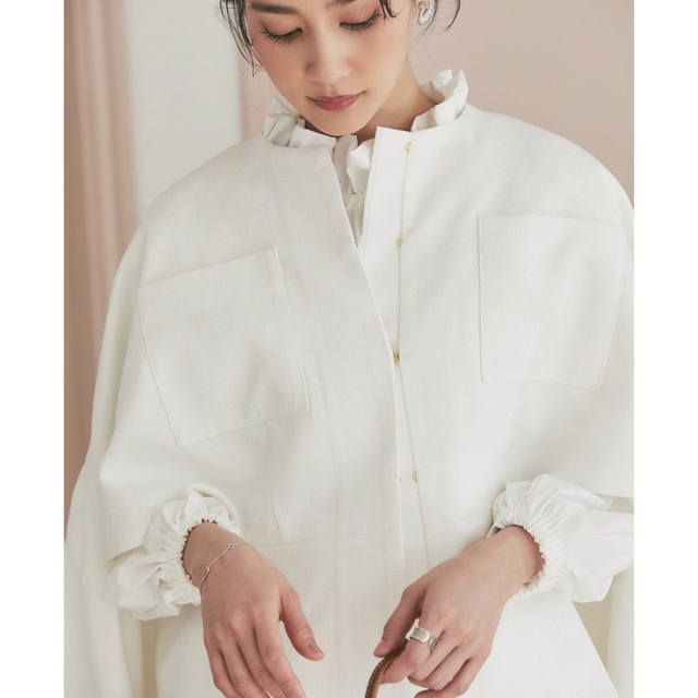 seventen by kawahito miho ツイードフレアショートコート | labiela.com