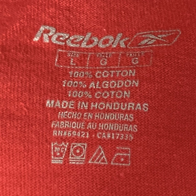 Reebok(リーボック)の【リーボック】NHL デトロイト・レッドウィングス Tシャツ L 赤 メンズのトップス(Tシャツ/カットソー(半袖/袖なし))の商品写真