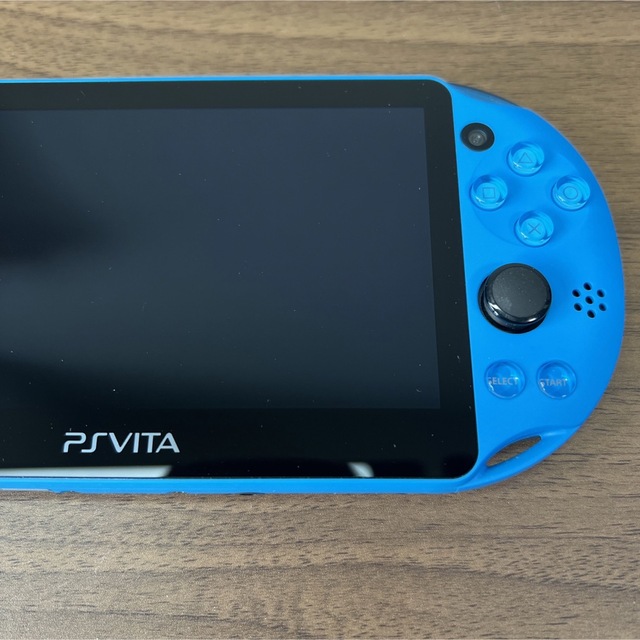 PlayStation Vita(プレイステーションヴィータ)の★美品★PlayStationVITA PCH-2000 ZA23 アクアブルー エンタメ/ホビーのゲームソフト/ゲーム機本体(携帯用ゲーム機本体)の商品写真