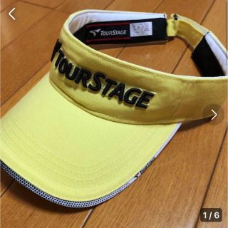 ツアーステージ(TOURSTAGE)の美品　ツアーステージサンバイザー　イエロー(その他)