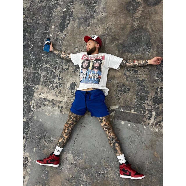 デニムティアーズ × セントマイケル Tシャツ SAINT MICHAEL 人気新品