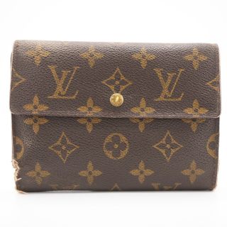 ルイヴィトン(LOUIS VUITTON)のルイヴィトン LOUIS VUITTON 三つ折り財布
 モノグラム ポルトトレゾール エテュイシェキエ M61200 ブラウン(財布)