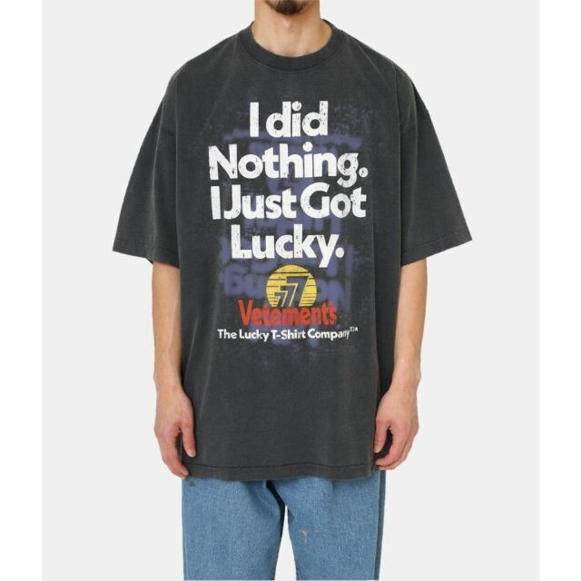 VETEMENTS ヴェトモン : I GOT LUCKY T-SHIRT 正式的 www.gold-and