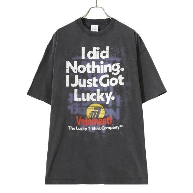 VETEMENTS ヴェトモン ： I GOT LUCKY T-SHIRT 正式的 www.gold-and