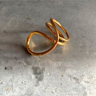 ●stainless Round＆Round ring●金属アレルギー対応(リング(指輪))