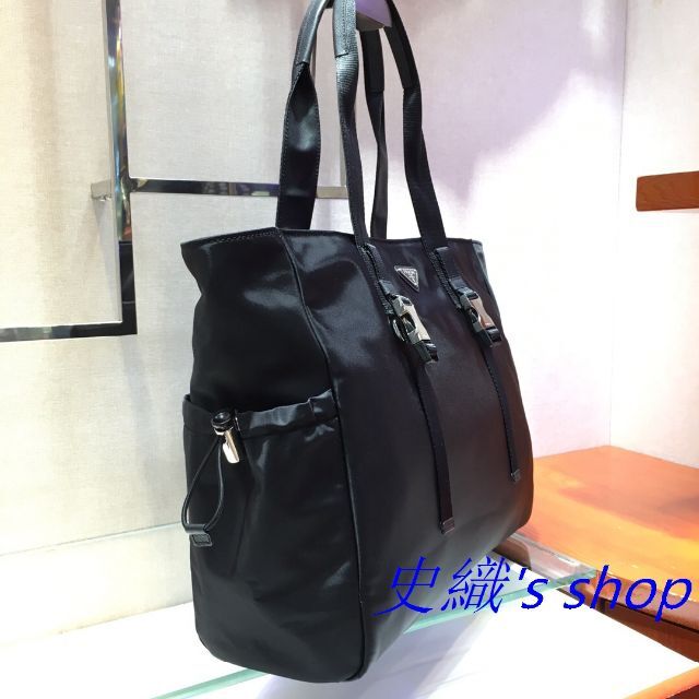 PRADA Re Nylon xサフィアーノレザー ファブリックトートバッグ | www