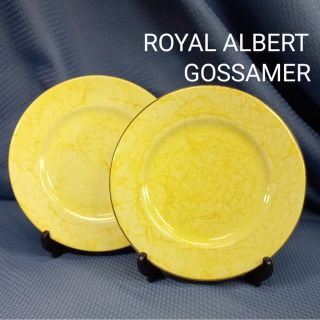 ロイヤルアルバート(ROYAL ALBERT)のロイヤルアルバート 1960's GOSSAMER yellow プレート(食器)