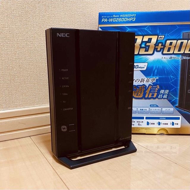 [美品] NEC Aterm PA-WG2600HP3 Wi-Fiホームルーター