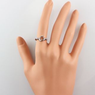 <Tiffany&Co.> Pt950 オープンハート ダイヤ リング D6P