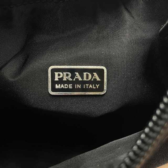 PRADA(プラダ)の✨美品✨ プラダ アクセサリーポーチ ハンドバッグ 三角ロゴ 黒 ナイロン レディースのバッグ(ハンドバッグ)の商品写真