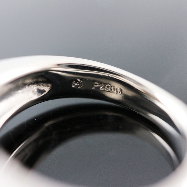 TASAKI(タサキ)の＜TASAKI＞　Pt900　黒蝶真珠　ダイヤ　リング　11.2mm　D0.09 レディースのアクセサリー(リング(指輪))の商品写真