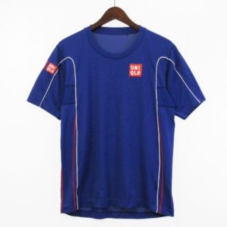 ユニクロ(UNIQLO)のユニクロ 良品 Tシャツ カットソー 半袖 クルーネック 青 M  ■SM0(ウェア)