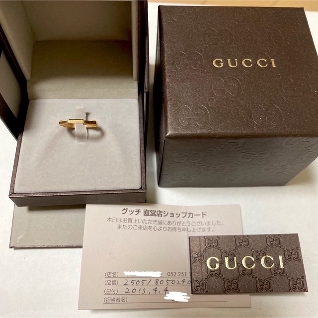 グッチ GUCCI 指輪 ミラー リング 9号 ピンクゴールド 18k-