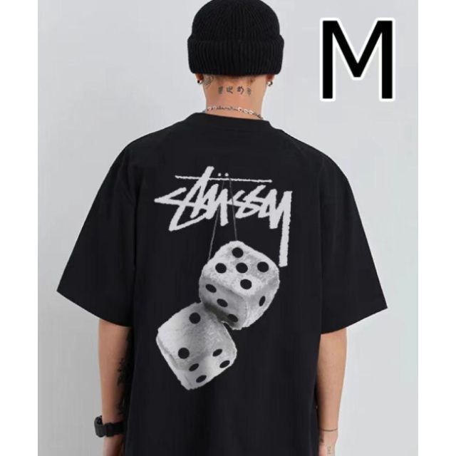 逆輸入 Tee Melted Stussy 完売品 black 黒 ダイス サイコロ Tシャツ
