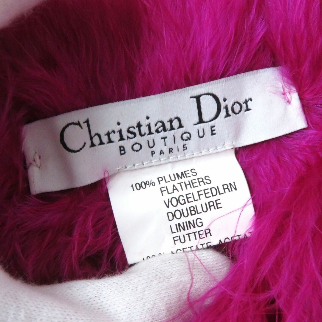 Christian Dior - 美品 フランス製 Christian Dior クリスチャンディオール レディース プレミアムフェザー