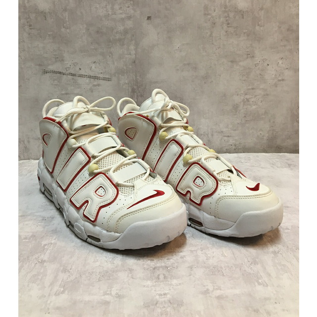 NIKE AIR MORE UPTEMPO 96 WHITE AND VERSITY RED ナイキ エアモア