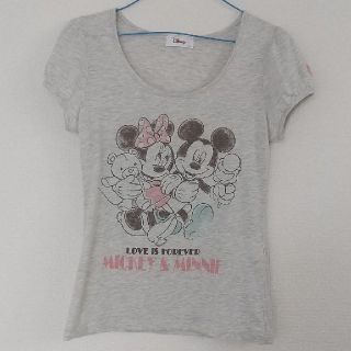 ディズニー(Disney)のミッキー&ミニーTシャツ【M】(その他)