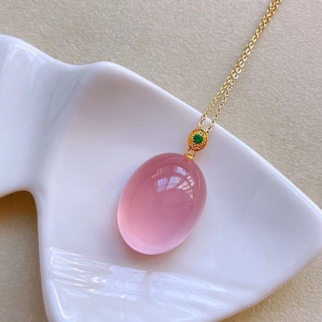 ⭐︎【天然】スターローズクォーツ ペンダントトップ k18 6.9g