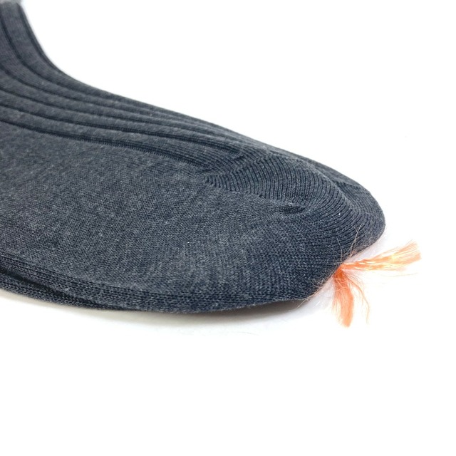 ベルルッティ Berluti ソックス 2足セット ペア 靴下 コットン グレー 未使用約42cm表記サイズ