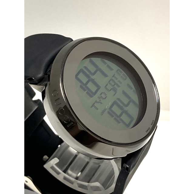 【付属品有】 極美品！　アイグッチ　デジタル　電池&ベルト新品　メンズ腕時計