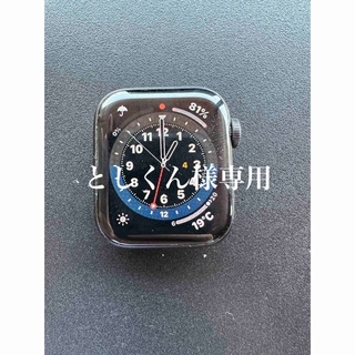 アップルウォッチ(Apple Watch)の【限定】Apple Watch 6 40mm GPS ブラック本体のみ　美品(その他)
