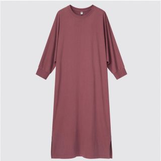 ユニクロ(UNIQLO)のラビット様専用　UNIQLO スムースコットンドルマンスリーブワンピース（）(ひざ丈ワンピース)