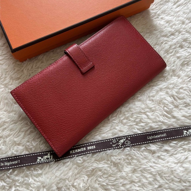 極上美品 HERMES エルメス ベアン 2つ折り 長財布
