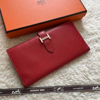 エルメス(Hermes)の極上美品 HERMES エルメス ベアン 2つ折り 長財布(財布)