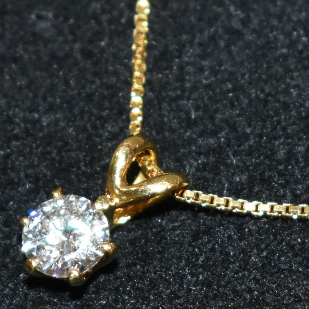 K18 ベネチアンチェーンネックレス YG イエローゴールド ダイヤモンド 