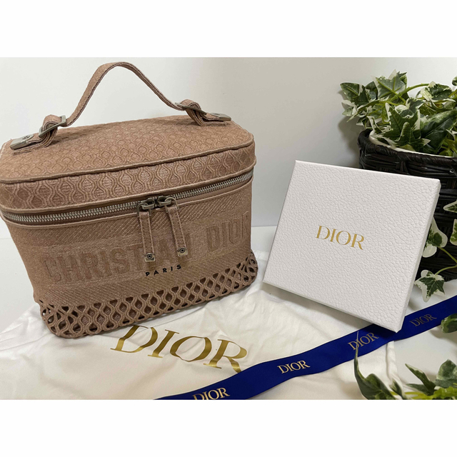 Dior TRAVEL バニティ ポーチ バッグ  メッシュ ピンク