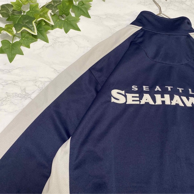 NFL トラックジャケット　ジャージ　刺繍　オーバーサイズ　seahawks 9