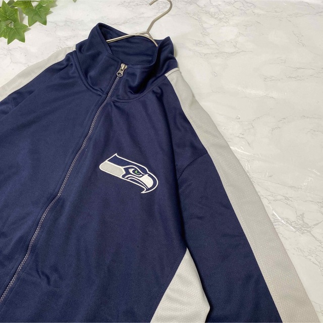 NFL トラックジャケット　ジャージ　刺繍　オーバーサイズ　seahawks メンズのトップス(ジャージ)の商品写真