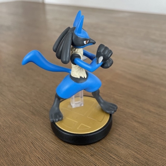 ポケモン(ポケモン)のamiibo ルカリオ　ポケモン エンタメ/ホビーのおもちゃ/ぬいぐるみ(キャラクターグッズ)の商品写真