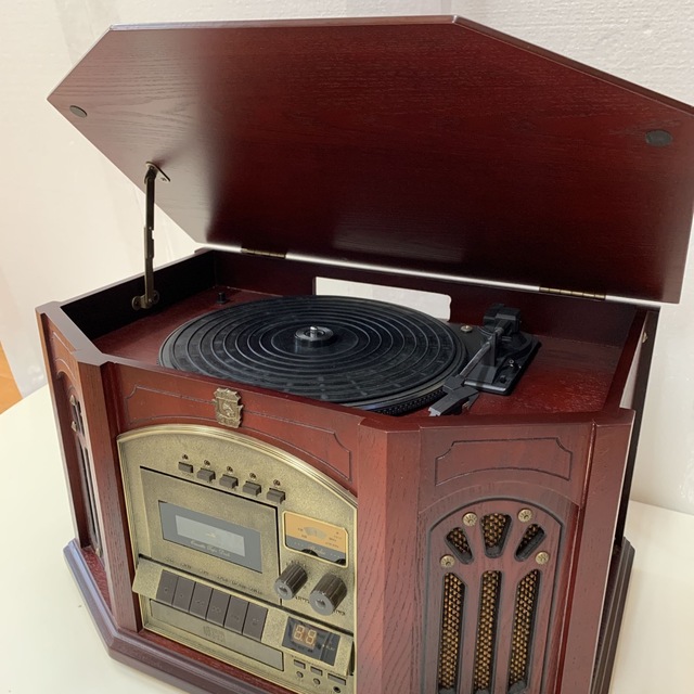 マルチプレーヤー レコード CD カセットテープ AMFMラジオ付 | www