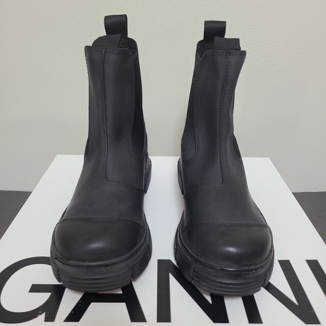 【新品】GANNI ガニー リサイクルラバー ブーツ サイズ36 レディースの靴/シューズ(ブーツ)の商品写真