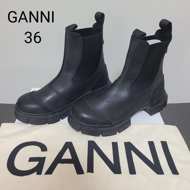 GANNI リサイクルラバーブーツ　サイズ38