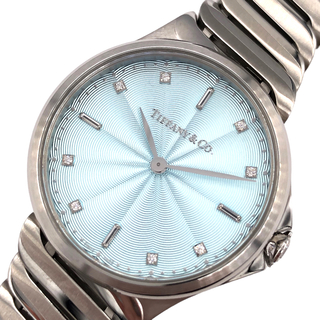 ティファニー(Tiffany & Co.)のティファニー TIFFANY＆CO メトロ2ハンド アイスブルー ステンレススチール クオーツ レディース 腕時計(腕時計)