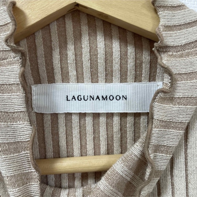 LagunaMoon(ラグナムーン)の⭐︎ lagunamoonラグナムーン　ノースリーブリブトップス レディースのトップス(カットソー(半袖/袖なし))の商品写真