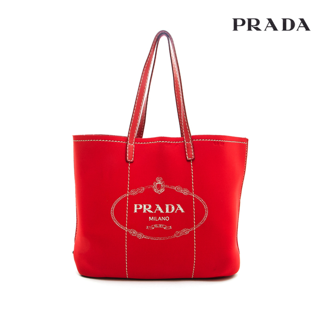 プラダ PRADA ロゴ ショルダー トートバッグ