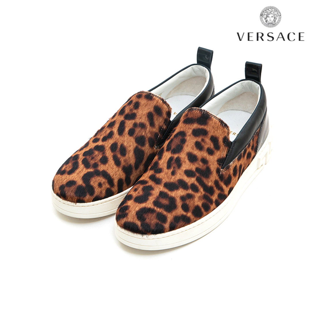ヴェルサーチ VERSACE レオパード スリッポン スニーカー | www