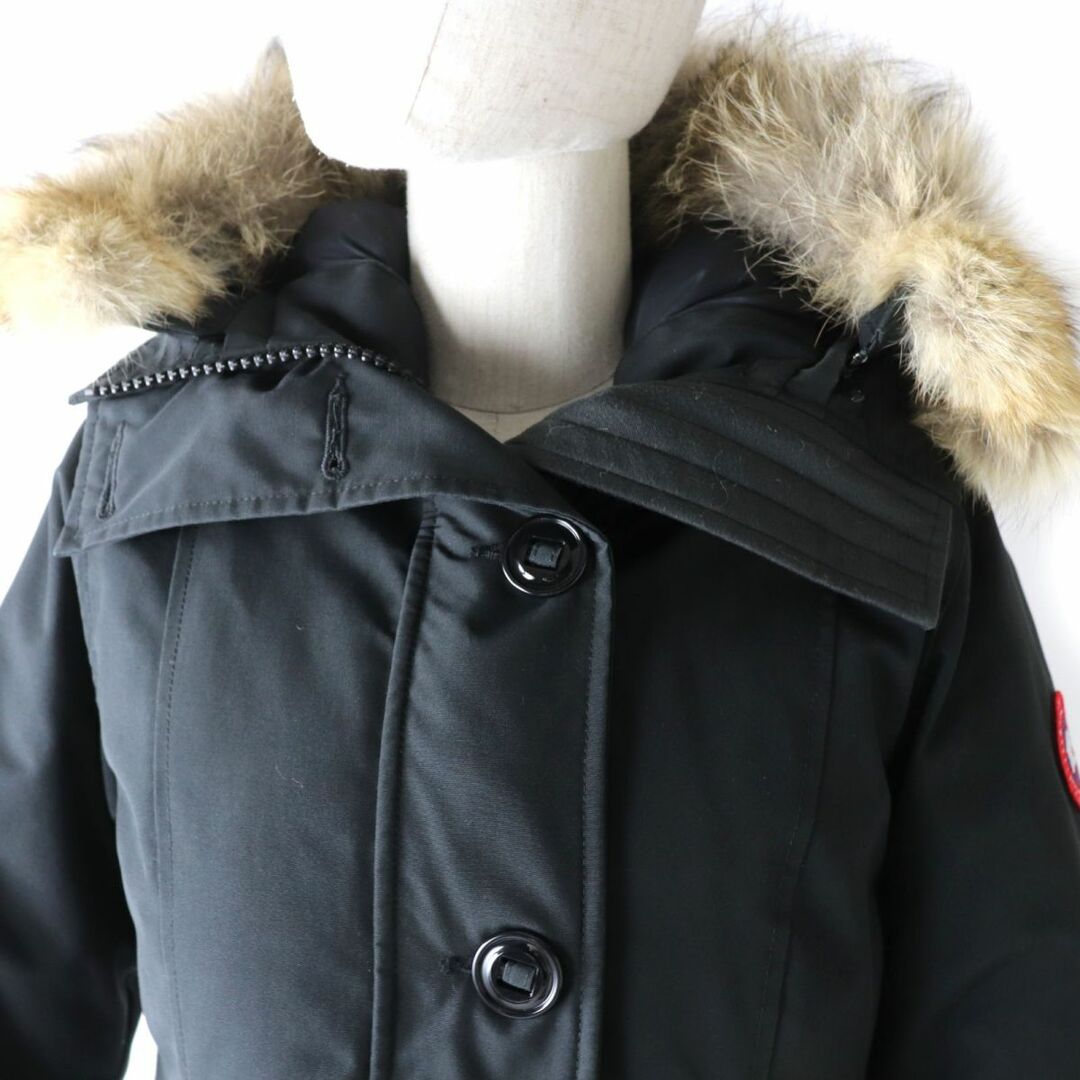 良品☆国内正規品 CANADA GOOSE カナダグース 2580LA ROSSCLAIR PARKA ロスクレアパーカ ファー・フード付  ダウンコート ブラック S/P　J07-st30227-143