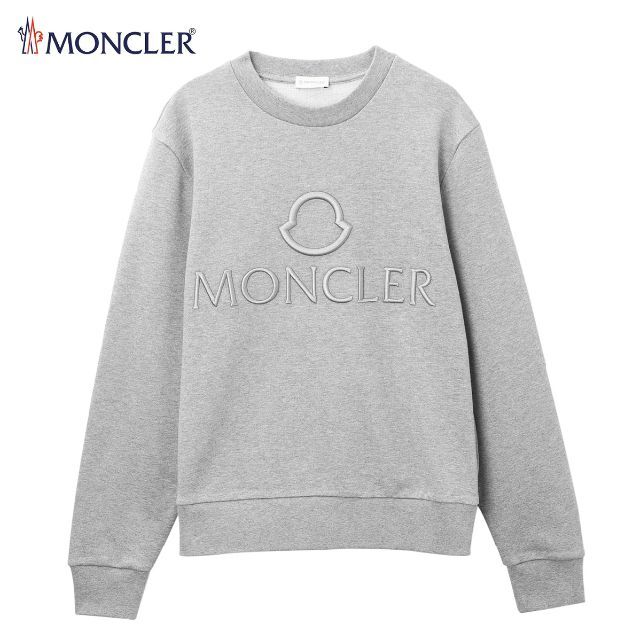 42 MONCLER グレー ロゴ スウェット size XL 高級ブランド khabarwaad.com